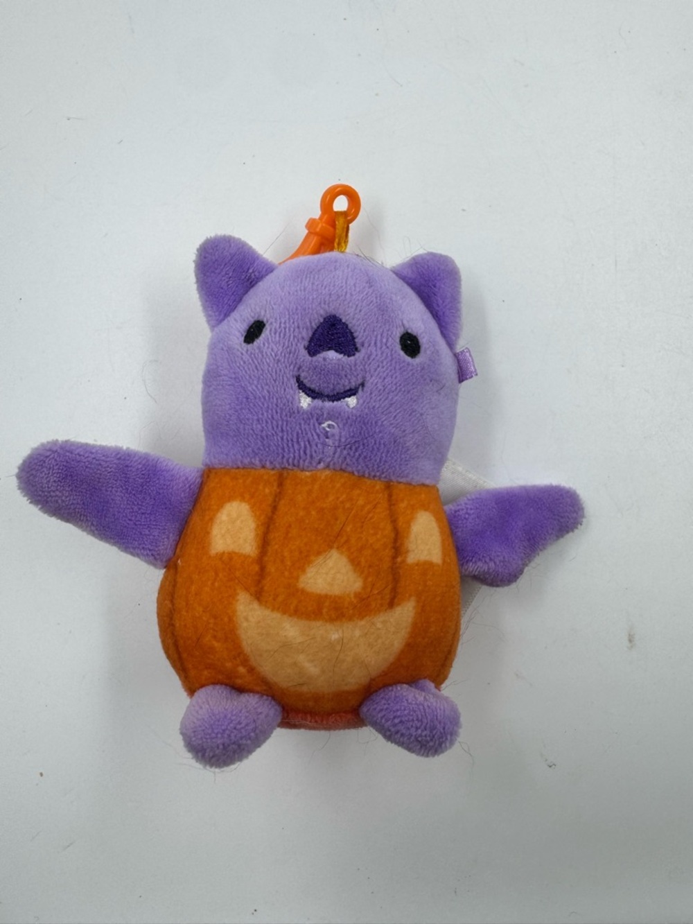 Animal Adventure Costume Critter Purple Bat Keychain Halloween Clip-on Plush Toy